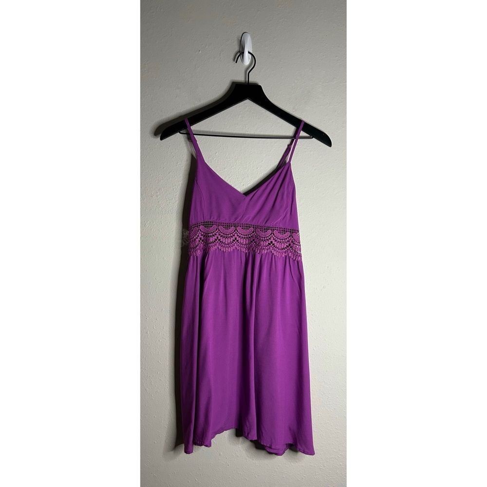 Birch and Stone Purple Sleeveless Mini Dress Size M